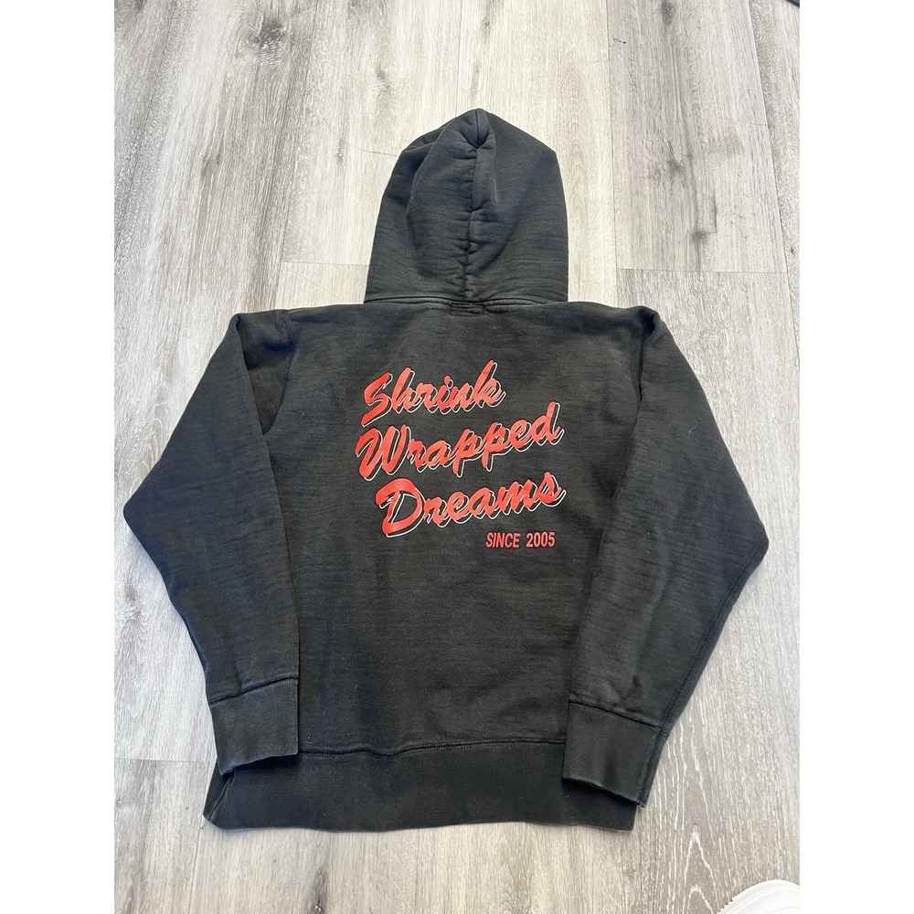 Flight club Box Logo Black Hoodie Shrink Wrapped Dreams Sweatshirt Size Large